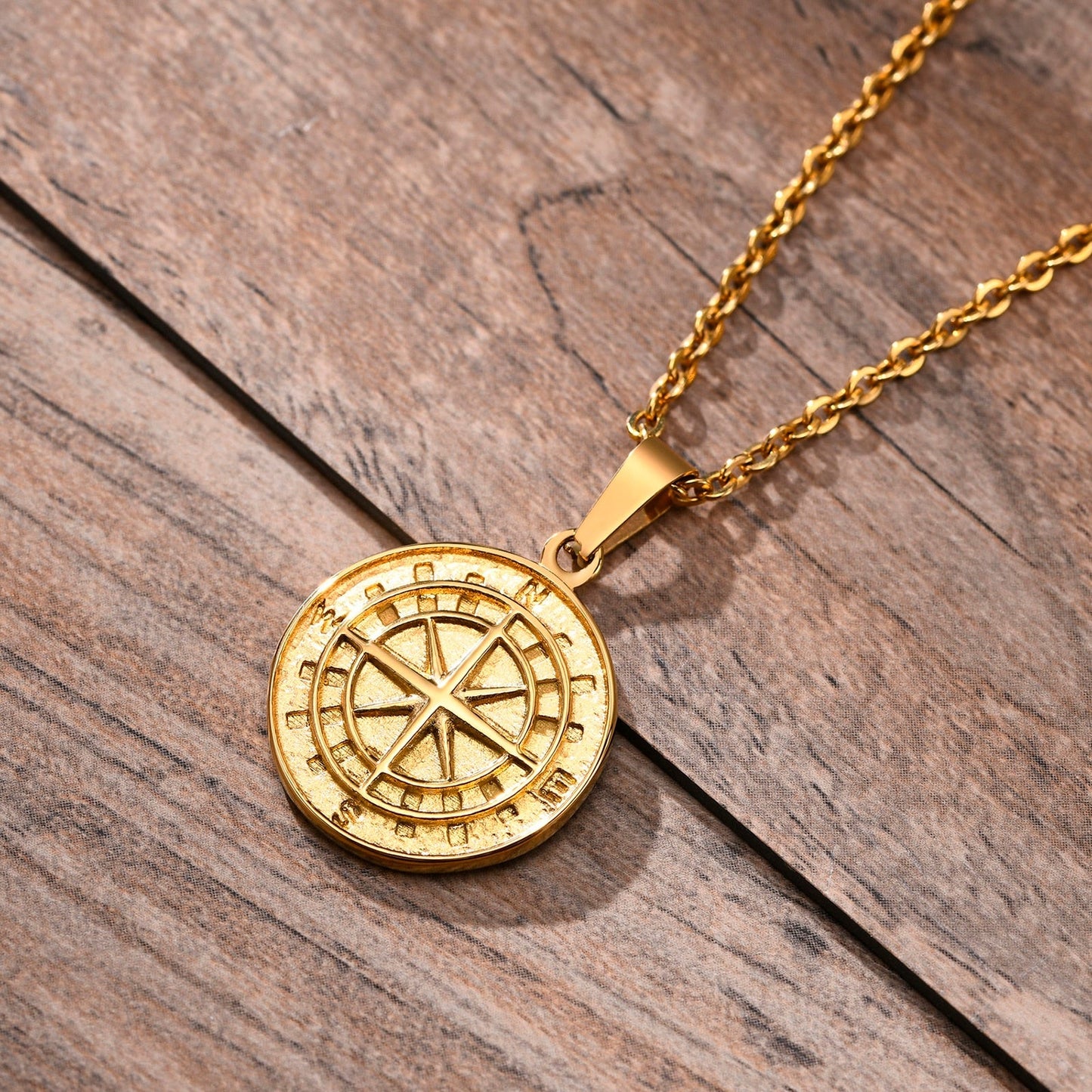 mens duable pendant gold